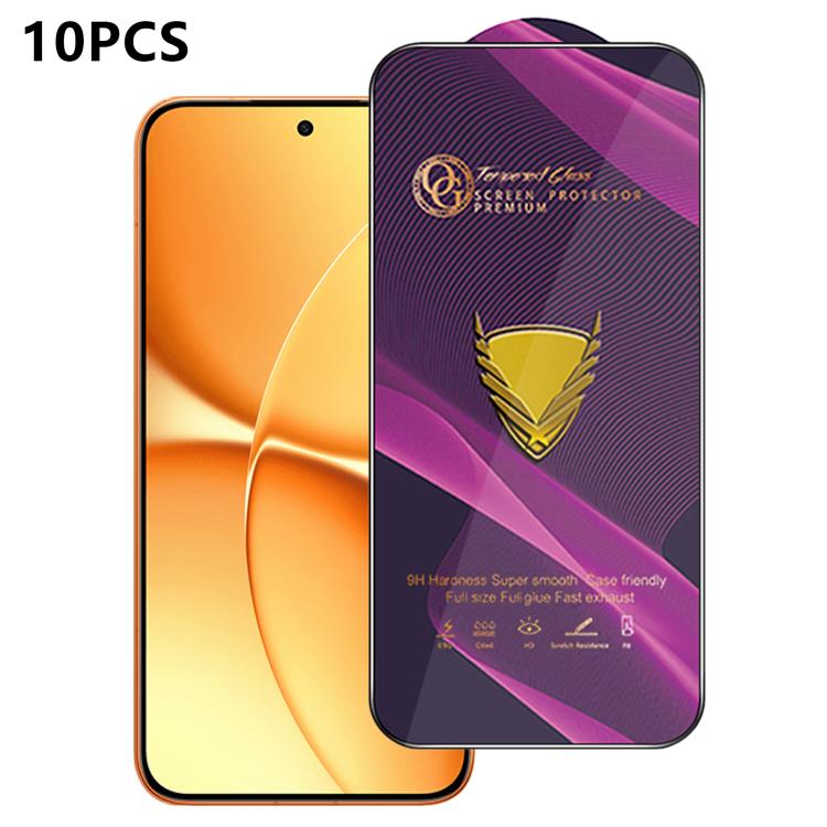 10pcs OG Purple Large-Arc Anti-Static High-Alumina Screen-Printed HD Tempered Glass Film, For Redmi K90 Max, For Xiaomi Poco C81x 4G, For Xiaomi Poco C81 Pro 4G, For Redmi R70m, For Redmi R70, For Xiaomi Poco C85x 5G, For Redmi 15a 5G                  ...