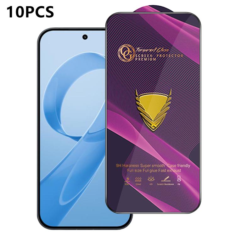 10pcs OG Purple Large-Arc Anti-Static High-Alumina Screen-Printed HD Tempered Glass Film, For Redmi K90 Max, For Xiaomi Poco C81x 4G, For Xiaomi Poco C81 Pro 4G, For Redmi R70m, For Redmi R70, For Xiaomi Poco C85x 5G, For Redmi 15a 5G                  ...