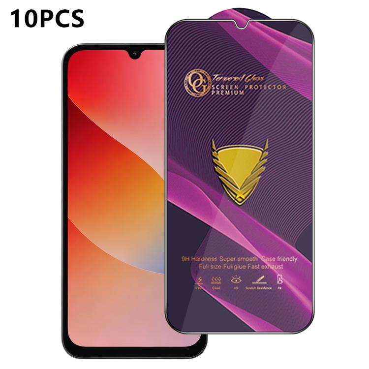 10pcs OG Purple Large-Arc Anti-Static High-Alumina Screen-Printed HD Tempered Glass Film, For Redmi K90 Max, For Xiaomi Poco C81x 4G, For Xiaomi Poco C81 Pro 4G, For Redmi R70m, For Redmi R70, For Xiaomi Poco C85x 5G, For Redmi 15a 5G                  ...