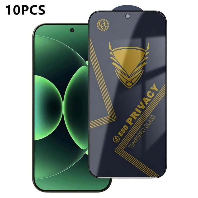 10pcs OG Golden Armor Anti-Static High-Aluminium Screen-Printed Privacy Tempered Glass Film, For Redmi K90 Max, For Xiaomi Poco C81x 4G, For Xiaomi Poco C81 Pro 4G, For Redmi R70m, For Redmi R70, For Xiaomi Poco C85x 5G, For Redmi 15a 5G               ...