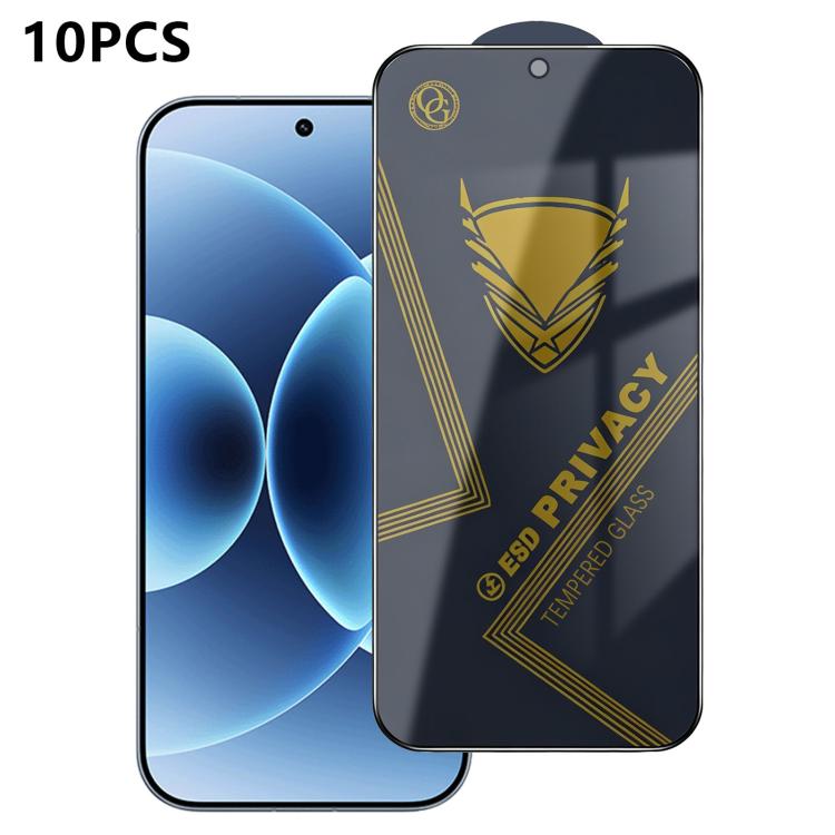 10pcs OG Golden Armor Anti-Static High-Aluminium Screen-Printed Privacy Tempered Glass Film, For Redmi K90 Max, For Xiaomi Poco C81x 4G, For Xiaomi Poco C81 Pro 4G, For Redmi R70m, For Redmi R70, For Xiaomi Poco C85x 5G, For Redmi 15a 5G               ...
