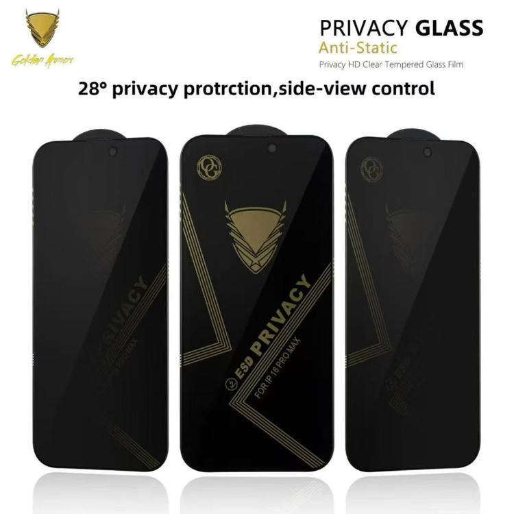 10pcs OG Golden Armor Anti-Static High-Aluminium Screen-Printed Privacy Tempered Glass Film, For Redmi K90 Max, For Xiaomi Poco C81x 4G, For Xiaomi Poco C81 Pro 4G, For Redmi R70m, For Redmi R70, For Xiaomi Poco C85x 5G, For Redmi 15a 5G               ...