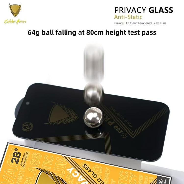 10pcs OG Golden Armor Anti-Static High-Aluminium Screen-Printed Privacy Tempered Glass Film, For Redmi K90 Max, For Xiaomi Poco C81x 4G, For Xiaomi Poco C81 Pro 4G, For Redmi R70m, For Redmi R70, For Xiaomi Poco C85x 5G, For Redmi 15a 5G               ...