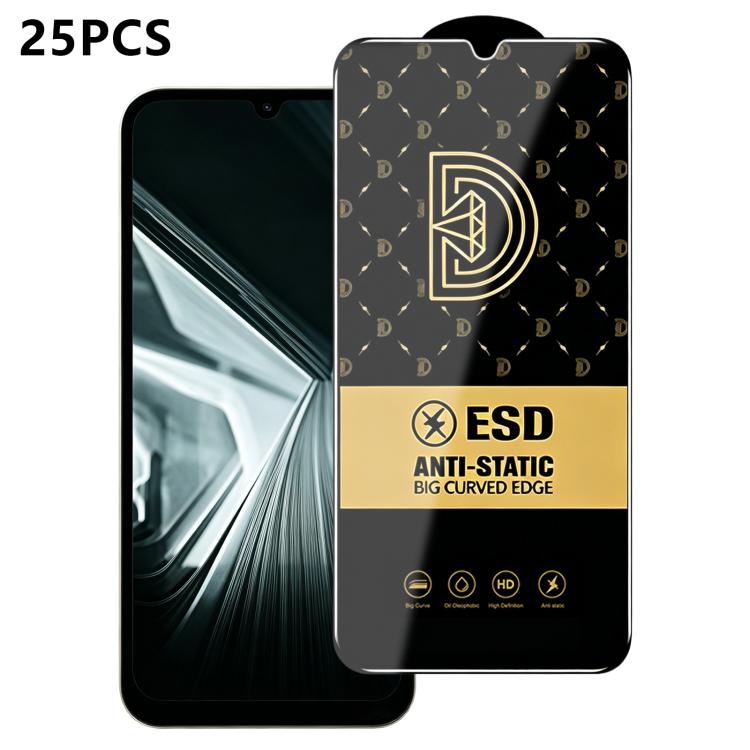 25pcs Royal Diamond Anti-Static Screen-Printed HD Tempered Glass Film, For Redmi K90 Max, For Xiaomi Poco C81x 4G, For Xiaomi Poco C81 Pro 4G, For Redmi R70m, For Redmi R70, For Xiaomi Poco C85x 5G, For Redmi 15a 5G, For Redmi A7 Pro 4G 171mm          ...