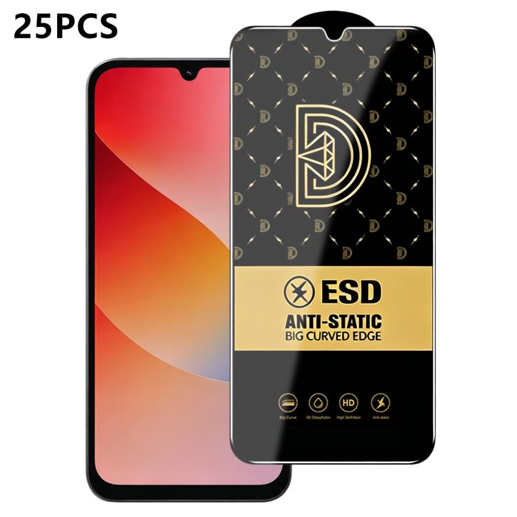 25pcs Royal Diamond Anti-Static Screen-Printed HD Tempered Glass Film, For Redmi K90 Max, For Xiaomi Poco C81x 4G, For Xiaomi Poco C81 Pro 4G, For Redmi R70m, For Redmi R70, For Xiaomi Poco C85x 5G, For Redmi 15a 5G, For Redmi A7 Pro 4G 171mm          ...