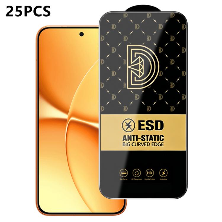 25pcs Royal Diamond Anti-Static Screen-Printed HD Tempered Glass Film, For Redmi K90 Max, For Xiaomi Poco C81x 4G, For Xiaomi Poco C81 Pro 4G, For Redmi R70m, For Redmi R70, For Xiaomi Poco C85x 5G, For Redmi 15a 5G, For Redmi A7 Pro 4G 171mm          ...