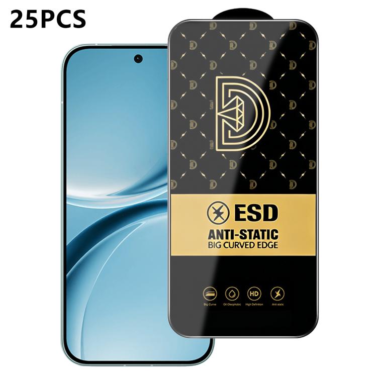 25pcs Royal Diamond Anti-Static Screen-Printed HD Tempered Glass Film, For Redmi K90 Max, For Xiaomi Poco C81x 4G, For Xiaomi Poco C81 Pro 4G, For Redmi R70m, For Redmi R70, For Xiaomi Poco C85x 5G, For Redmi 15a 5G, For Redmi A7 Pro 4G 171mm          ...
