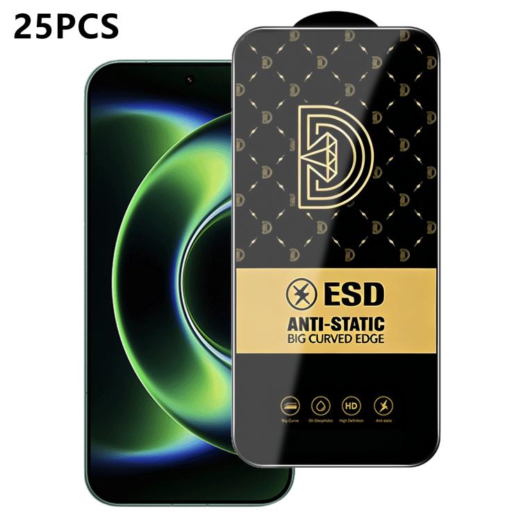 25pcs Royal Diamond Anti-Static Screen-Printed HD Tempered Glass Film, For Redmi K90 Max, For Xiaomi Poco C81x 4G, For Xiaomi Poco C81 Pro 4G, For Redmi R70m, For Redmi R70, For Xiaomi Poco C85x 5G, For Redmi 15a 5G, For Redmi A7 Pro 4G 171mm          ...