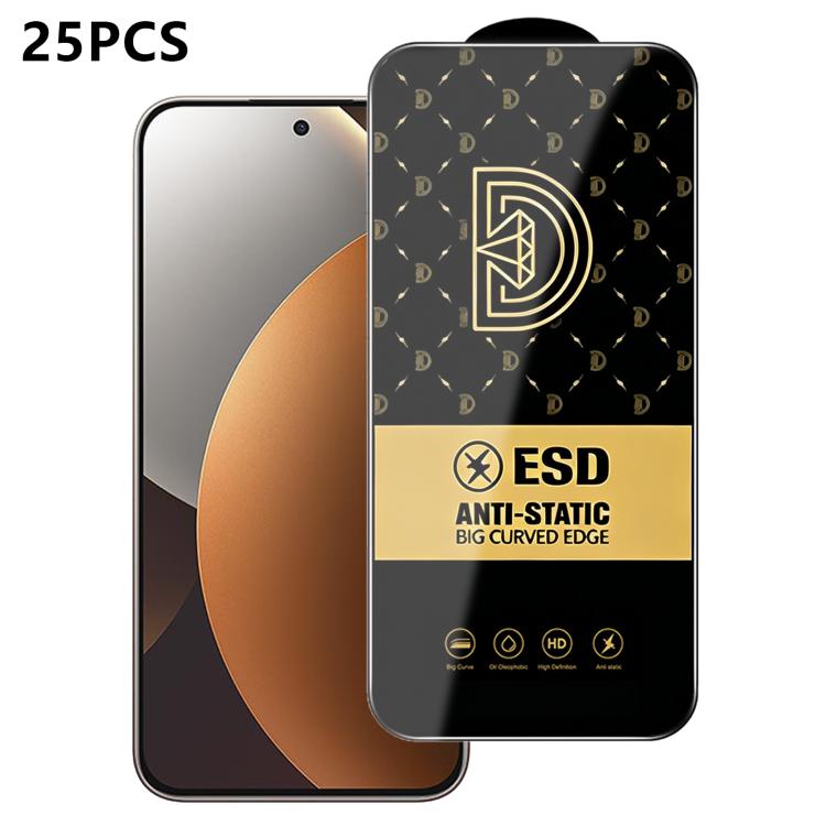 25pcs Royal Diamond Anti-Static Screen-Printed HD Tempered Glass Film, For Redmi K90 Max, For Xiaomi Poco C81x 4G, For Xiaomi Poco C81 Pro 4G, For Redmi R70m, For Redmi R70, For Xiaomi Poco C85x 5G, For Redmi 15a 5G, For Redmi A7 Pro 4G 171mm          ...