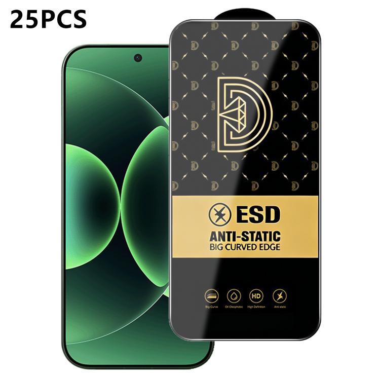 25pcs Royal Diamond Anti-Static Screen-Printed HD Tempered Glass Film, For Redmi K90 Max, For Xiaomi Poco C81x 4G, For Xiaomi Poco C81 Pro 4G, For Redmi R70m, For Redmi R70, For Xiaomi Poco C85x 5G, For Redmi 15a 5G, For Redmi A7 Pro 4G 171mm          ...