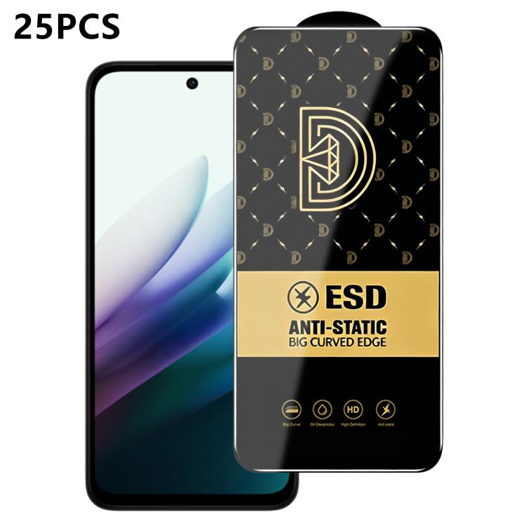 25pcs Royal Diamond Anti-Static Screen-Printed HD Tempered Glass Film, For Redmi K90 Max, For Xiaomi Poco C81x 4G, For Xiaomi Poco C81 Pro 4G, For Redmi R70m, For Redmi R70, For Xiaomi Poco C85x 5G, For Redmi 15a 5G, For Redmi A7 Pro 4G 171mm          ...