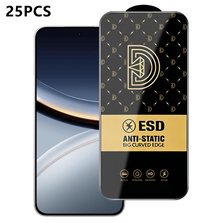 25pcs Royal Diamond Anti-Static Screen-Printed HD Tempered Glass Film, For Redmi K90 Max, For Xiaomi Poco C81x 4G, For Xiaomi Poco C81 Pro 4G, For Redmi R70m, For Redmi R70, For Xiaomi Poco C85x 5G, For Redmi 15a 5G, For Redmi A7 Pro 4G 171mm          ...