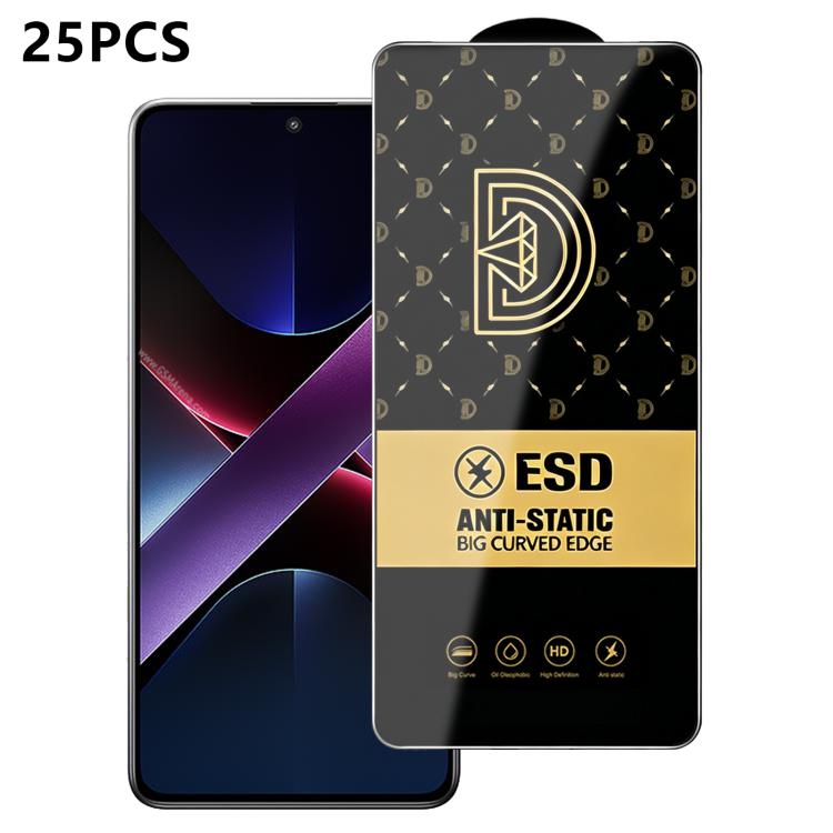 25pcs Royal Diamond Anti-Static Screen-Printed HD Tempered Glass Film, For Redmi K90 Max, For Xiaomi Poco C81x 4G, For Xiaomi Poco C81 Pro 4G, For Redmi R70m, For Redmi R70, For Xiaomi Poco C85x 5G, For Redmi 15a 5G, For Redmi A7 Pro 4G 171mm          ...