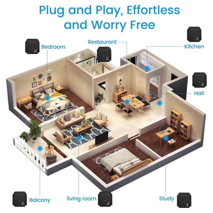 RE300F Home Office Wireless Network Signal Booster 300Mbps, US Plug, EU Plug