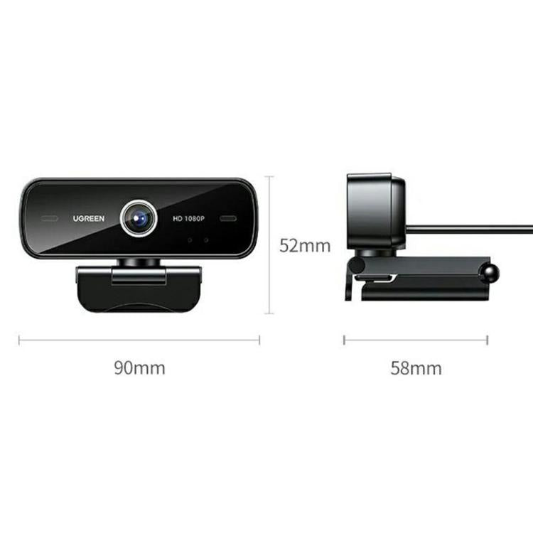 UGREEN CM925-75587 Built-in Dual Microphone USB 1080P HD Camera