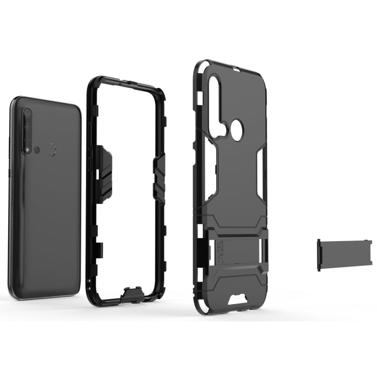 Shockproof PC + TPU Case for Huawei P20lite 2019/Nova5i, with Holder, For Huawei P20 Lite 2019