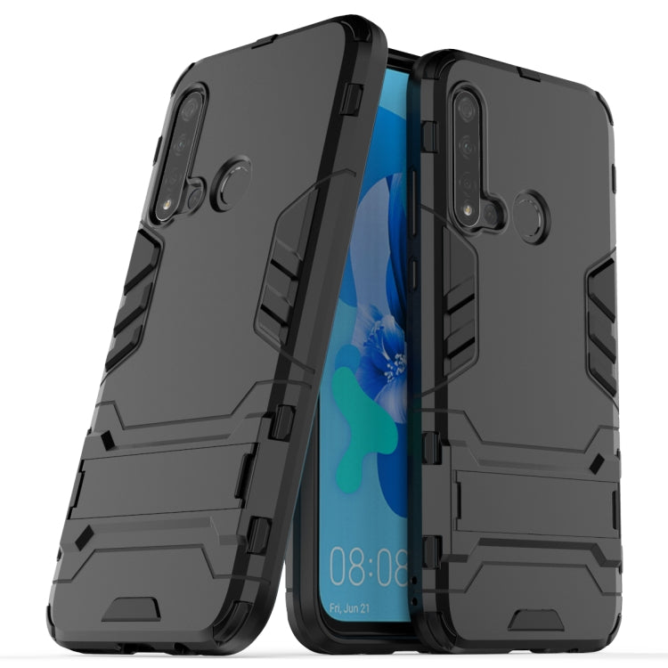 Shockproof PC + TPU Case for Huawei P20lite 2019/Nova5i, with Holder, For Huawei P20 Lite 2019