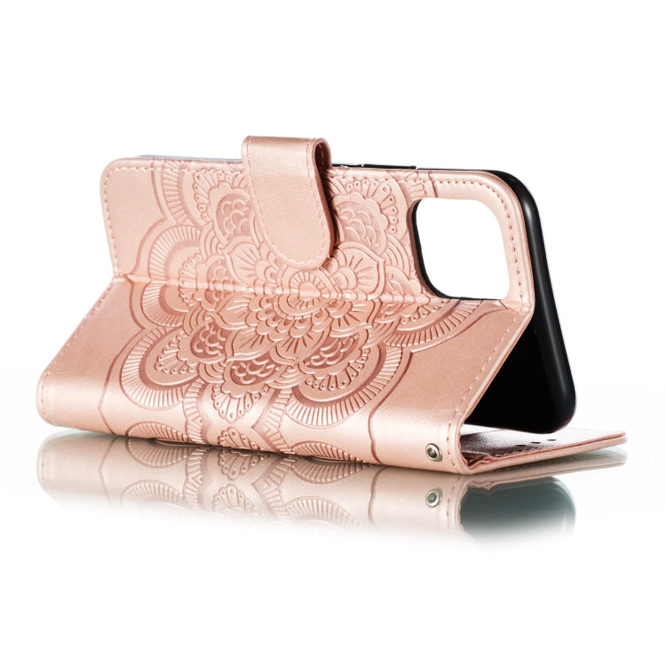 Mandala Embossing Pattern Horizontal Flip Leather Case for iPhone XI（2019）, with Holder & Card Slots & Wallet & Photo Frame &  Lanyard, For iPhone 11 Pro, For iPhone 11 Pro Max