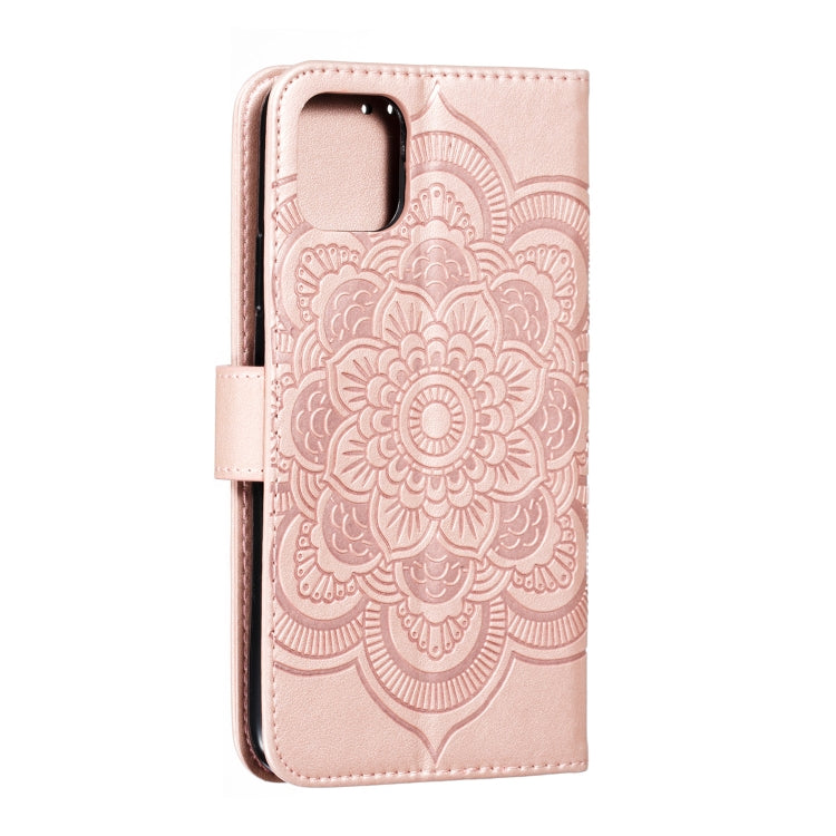 Mandala Embossing Pattern Horizontal Flip Leather Case for iPhone XI Max（2019）, with Holder & Card Slots & Wallet & Photo Frame & Lanyard, For iPhone 11 Pro Max, For iPhone 11 Pro