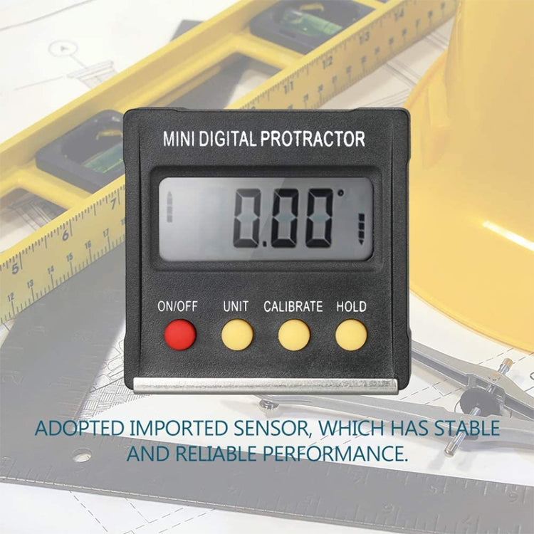 RZ2010 360 Degree Mini Digital Protractor Inclinometer Electronic Level Box Magnetic Base Measuring Tools