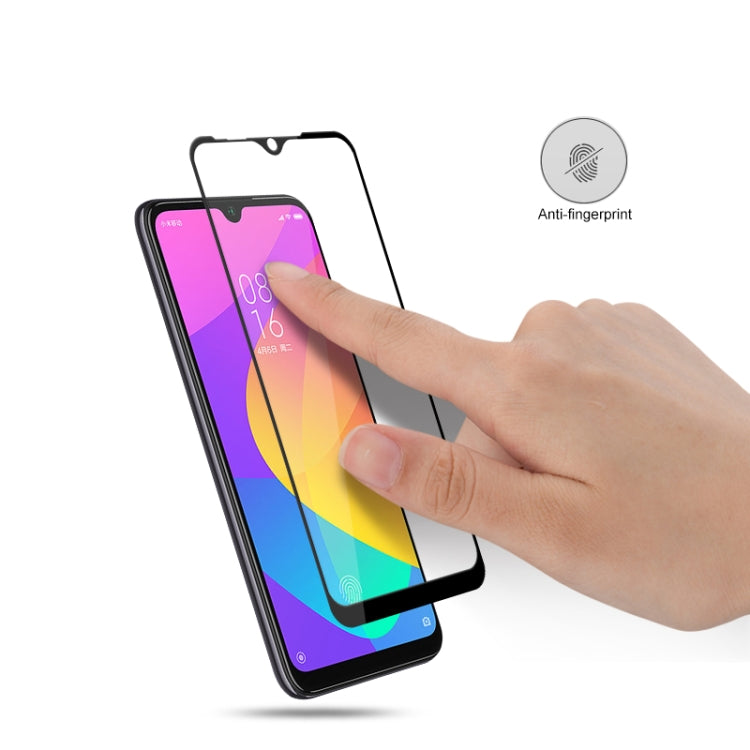 2pcs mocolo 0.33mm 9H 2.5D Full Glue Tempered Glass Film for Xiaomi Mi CC9e, For Xiaomi Mi CC9e(2pcs)