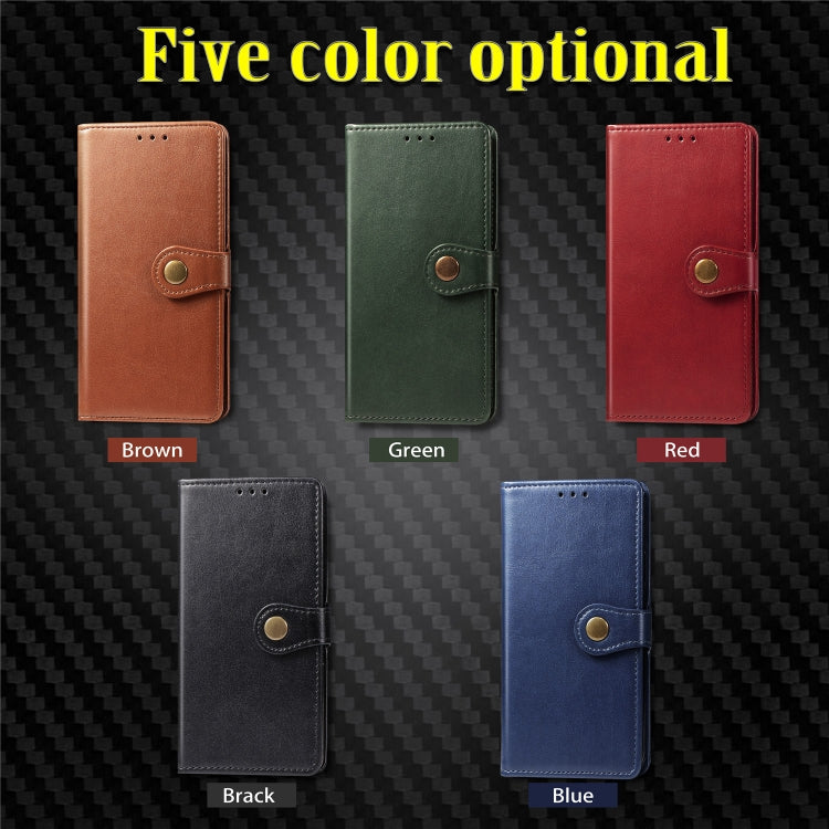 Retro Solid Color Leather Buckle Mobile Phone Protection Leather Case with Photo Frame & Card Slot & Wallet & Bracket Function for Galaxy S10 Plus, For Galaxy S10+
