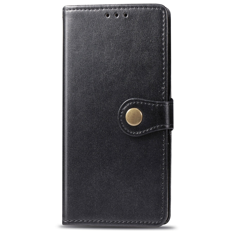 Retro Solid Color Leather Buckle Mobile Phone Protection Leather Case with Photo Frame & Card Slot & Wallet & Bracket Function for Galaxy S10, For Galaxy S10