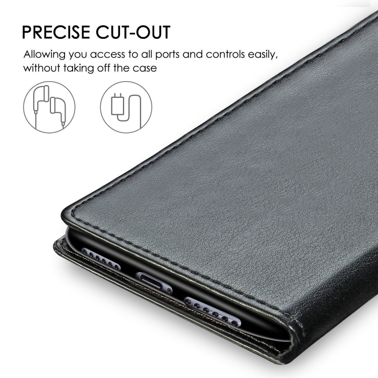 Retro Solid Color Leather Buckle Mobile Phone Protection Leather Case with Photo Frame & Card Slot & Wallet & Bracket Function for Galaxy S10, For Galaxy S10