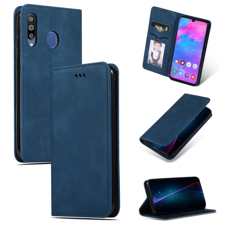 Retro Skin Feel Business Magnetic Horizontal Flip Leather Case for Galaxy M30 / A40s, For Galaxy M30