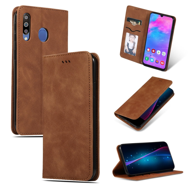 Retro Skin Feel Business Magnetic Horizontal Flip Leather Case for Galaxy M30 / A40s, For Galaxy M30