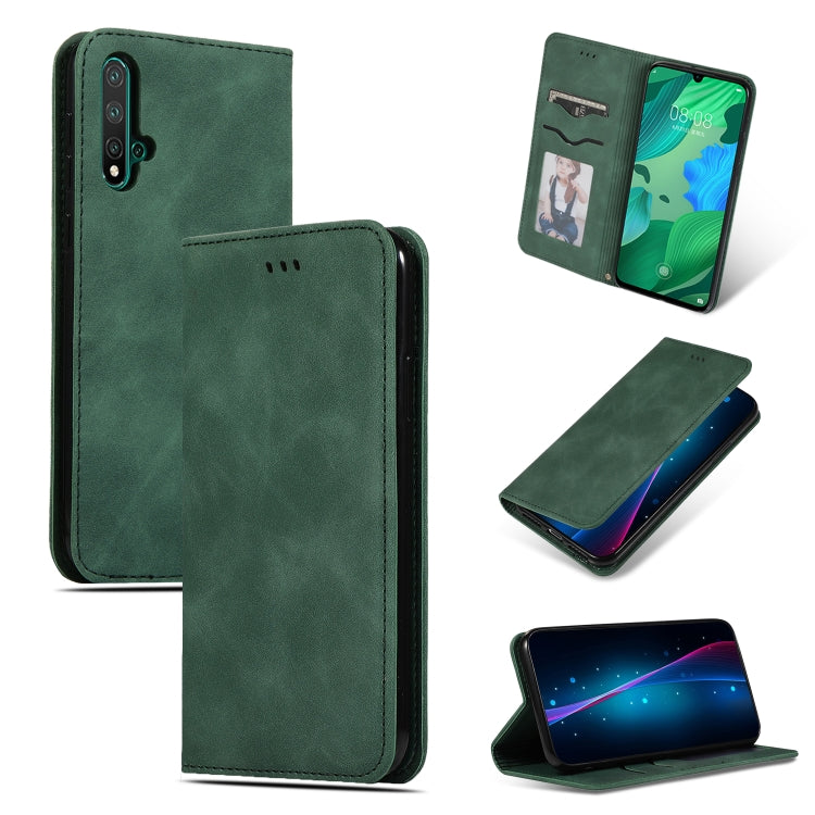 Retro Skin Feel Business Magnetic Horizontal Flip Leather Case for Huawei Nova 5 / Nova 5 Pro, For Huawei Nova 5