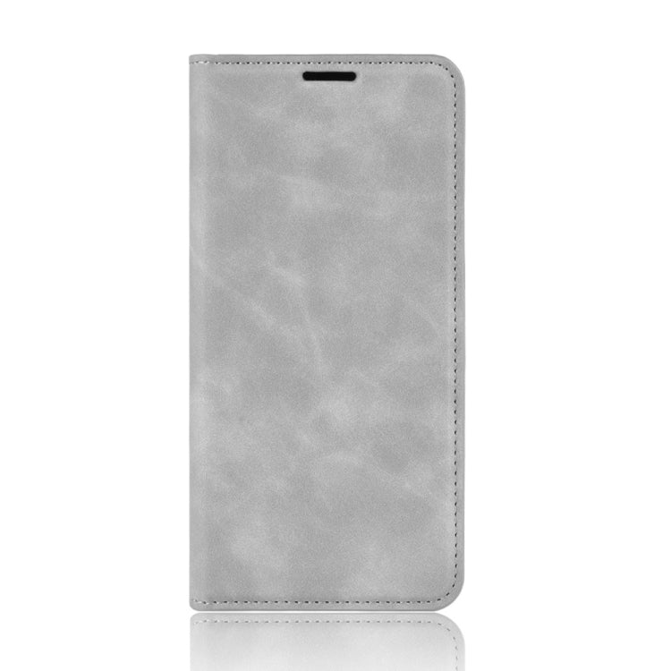 Retro-skin Business Magnetic Suction Leather Case with Purse-Bracket-Chuck For Galaxy A30, For Galaxy A30
