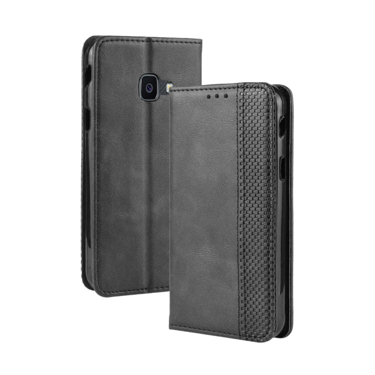 Magnetic Buckle Retro Crazy Horse Texture Horizontal Flip Leather Case for Galaxy Xcover 4s / Xcover 4  , with Holder & Card Slots & Photo Frame, For Galaxy Xcover 4s