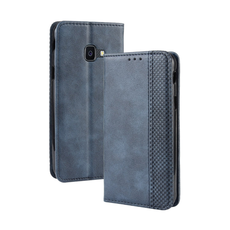 Magnetic Buckle Retro Crazy Horse Texture Horizontal Flip Leather Case for Galaxy Xcover 4s / Xcover 4  , with Holder & Card Slots & Photo Frame, For Galaxy Xcover 4s