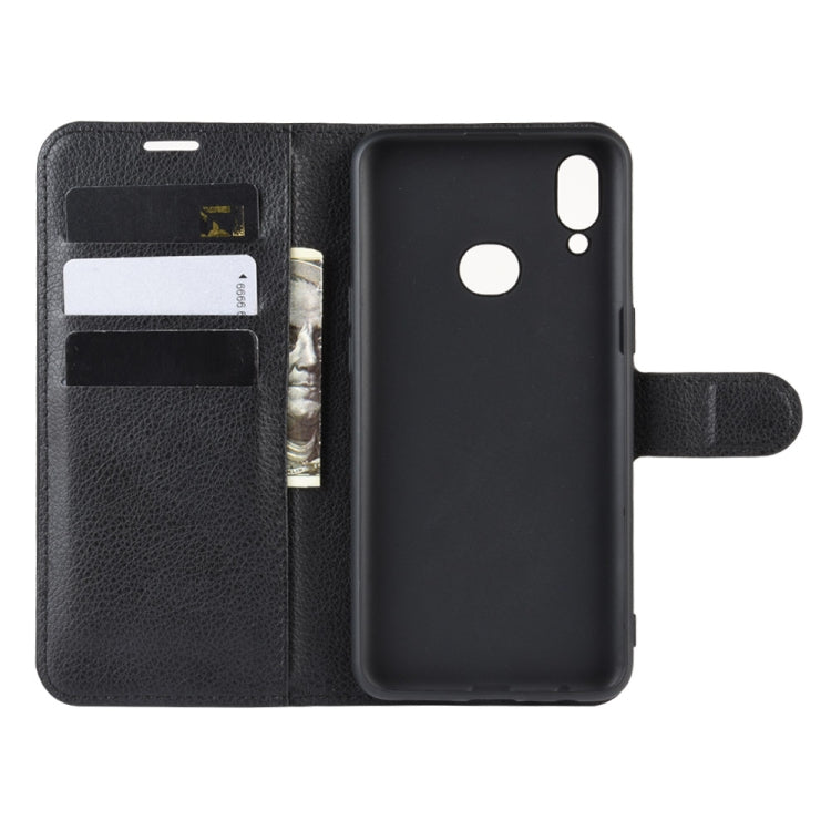For Galaxy A10s  Litchi Texture Horizontal Flip Leather Case , with Wallet & Holder & Card Slots, For Galaxy A10s