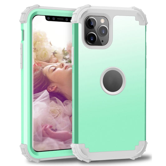 For iPhone 11 Pro Max PC+ Silicone Three-piece Anti-drop Mobile Phone Protection Bback Cover, For iPhone 11 Pro Max