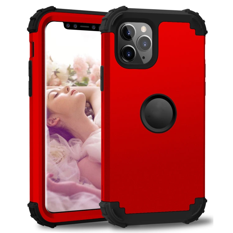 For iPhone 11 Pro Max PC+ Silicone Three-piece Anti-drop Mobile Phone Protection Bback Cover, For iPhone 11 Pro Max