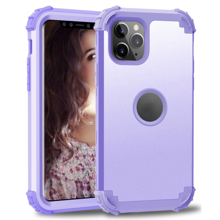 For iPhone 11 Pro Max PC+ Silicone Three-piece Anti-drop Mobile Phone Protection Bback Cover, For iPhone 11 Pro Max