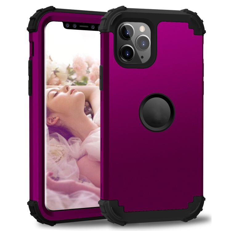 For iPhone 11 Pro Max PC+ Silicone Three-piece Anti-drop Mobile Phone Protection Bback Cover, For iPhone 11 Pro Max