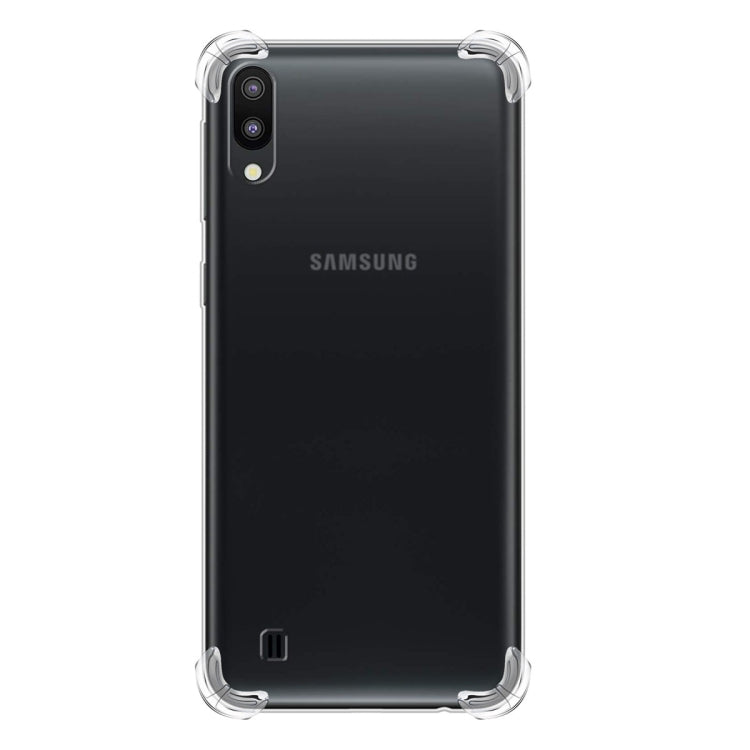 For Galaxy A10/M10 Four-Corner Anti-Drop Ultra-Thin Transparent TPU Phone Case