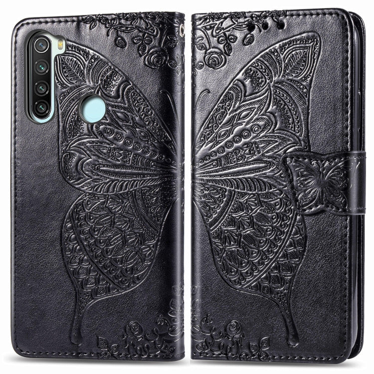 For Xiaomi Redmi Note 8  Butterfly Love Flower Embossed Horizontal Flip Leather Case with Bracket / Card Slot / Wallet / Lanyard, For Redmi Note 8
