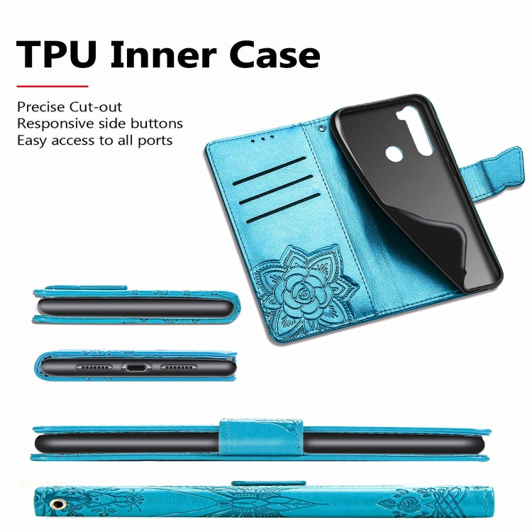 For Xiaomi Redmi Note 8  Butterfly Love Flower Embossed Horizontal Flip Leather Case with Bracket / Card Slot / Wallet / Lanyard, For Redmi Note 8