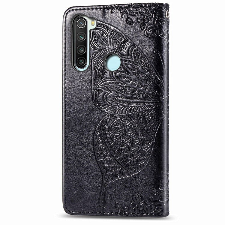 For Xiaomi Redmi Note 8  Butterfly Love Flower Embossed Horizontal Flip Leather Case with Bracket / Card Slot / Wallet / Lanyard, For Redmi Note 8