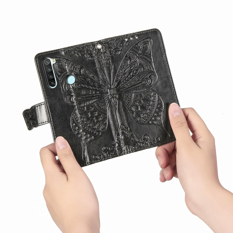 For Xiaomi Redmi Note 8  Butterfly Love Flower Embossed Horizontal Flip Leather Case with Bracket / Card Slot / Wallet / Lanyard, For Redmi Note 8