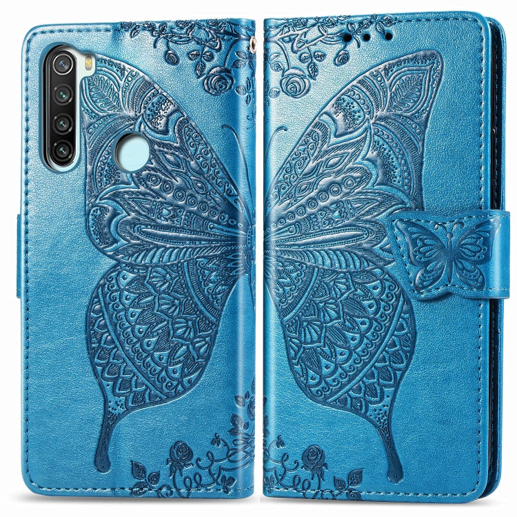 For Xiaomi Redmi Note 8  Butterfly Love Flower Embossed Horizontal Flip Leather Case with Bracket / Card Slot / Wallet / Lanyard, For Redmi Note 8