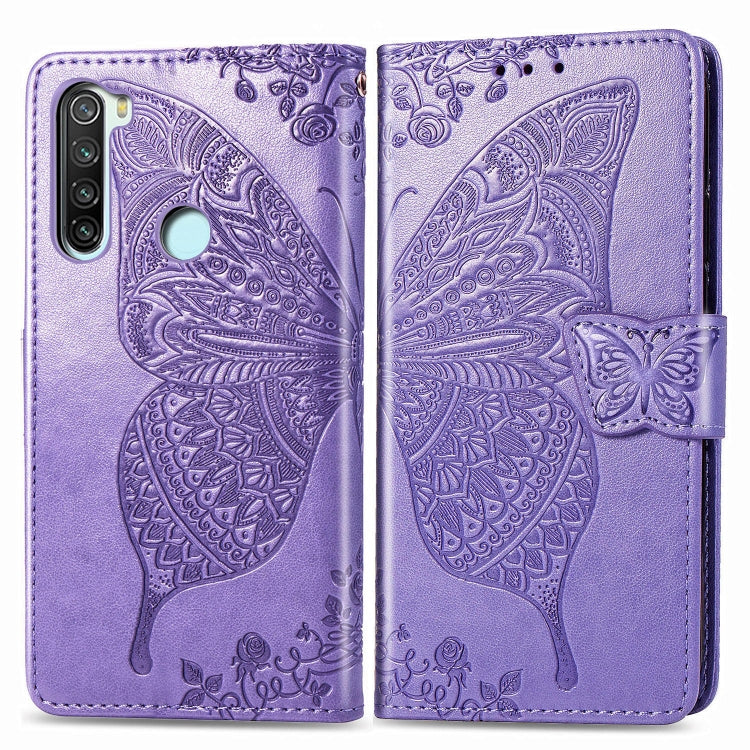 For Xiaomi Redmi Note 8  Butterfly Love Flower Embossed Horizontal Flip Leather Case with Bracket / Card Slot / Wallet / Lanyard, For Redmi Note 8