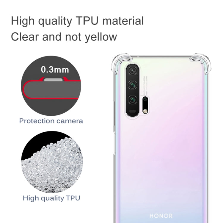 For Huawei Honor 20 Pro Four-Corner Anti-Drop Ultra-Thin Transparent TPU Phone Case, For Huawei Honor 20 Pro