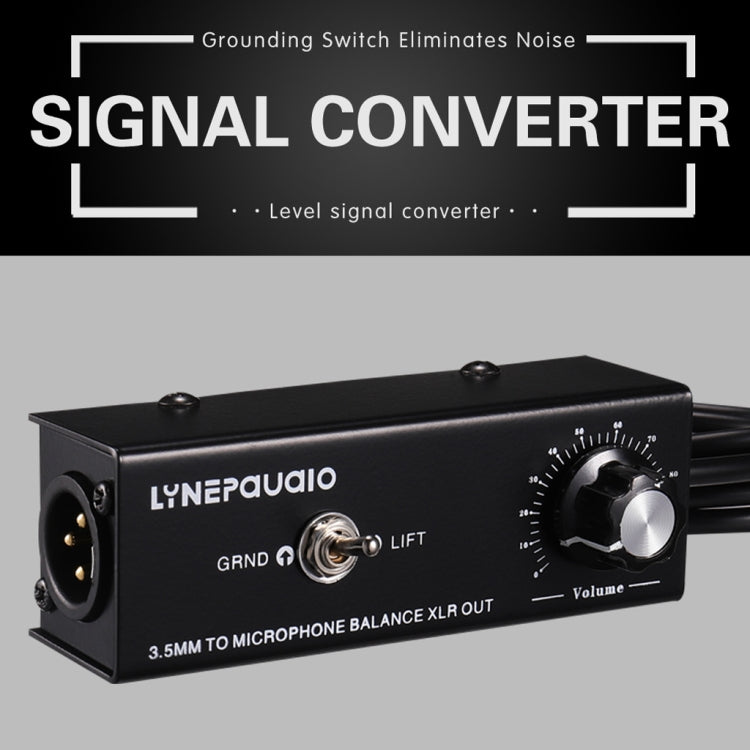 B012 Professional Stereo Signal Converted to Microphone Balanced Signal Output