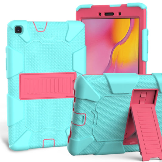 For Galaxy Tab A8.0 2019 / T290 Shockproof Two-Color Silicone Protection Case with Holder, For Galaxy Tab A8.0 2019