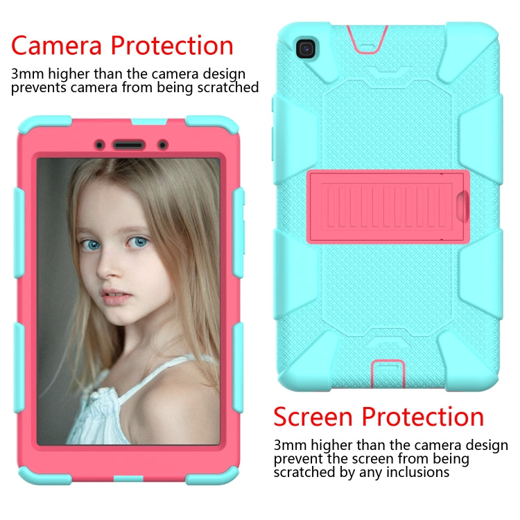 For Galaxy Tab A8.0 2019 / T290 Shockproof Two-Color Silicone Protection Case with Holder, For Galaxy Tab A8.0 2019